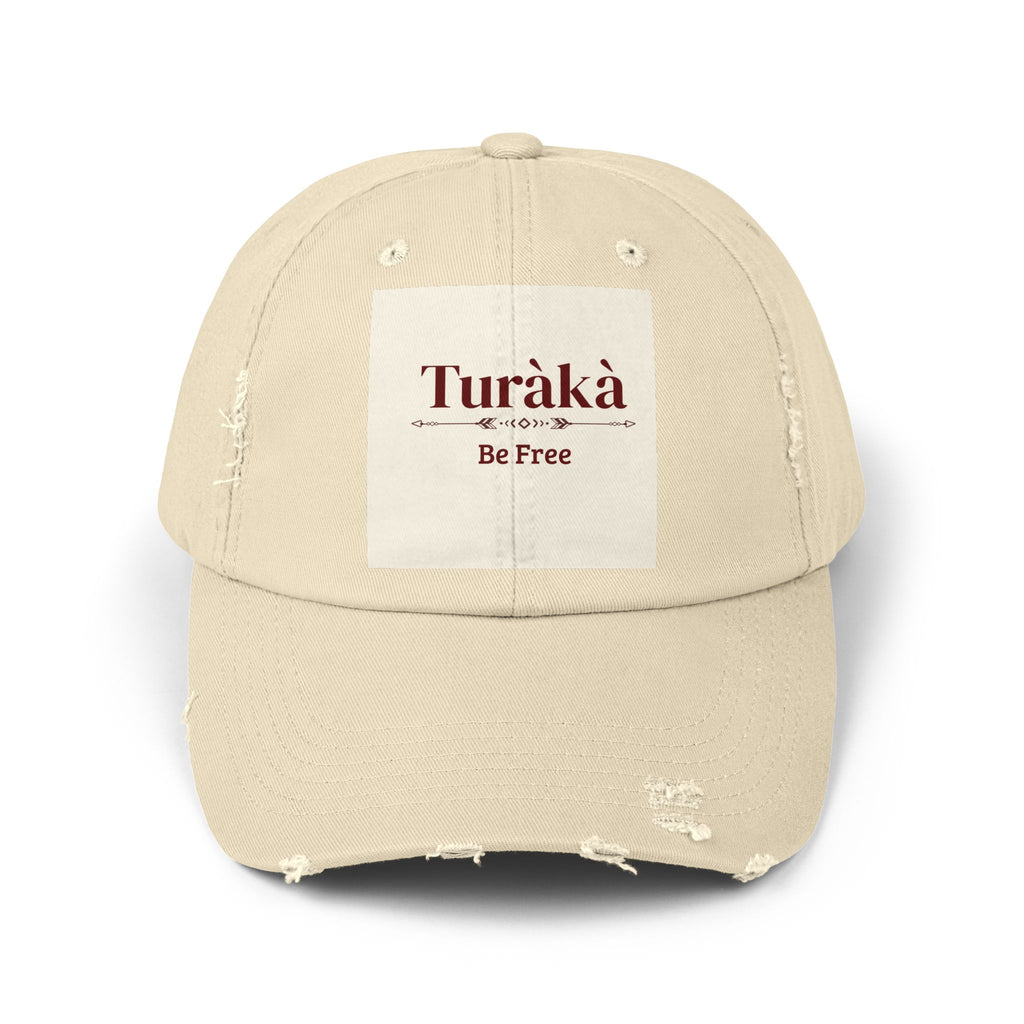Turàkà "Be Free" Unisex Distressed Cap