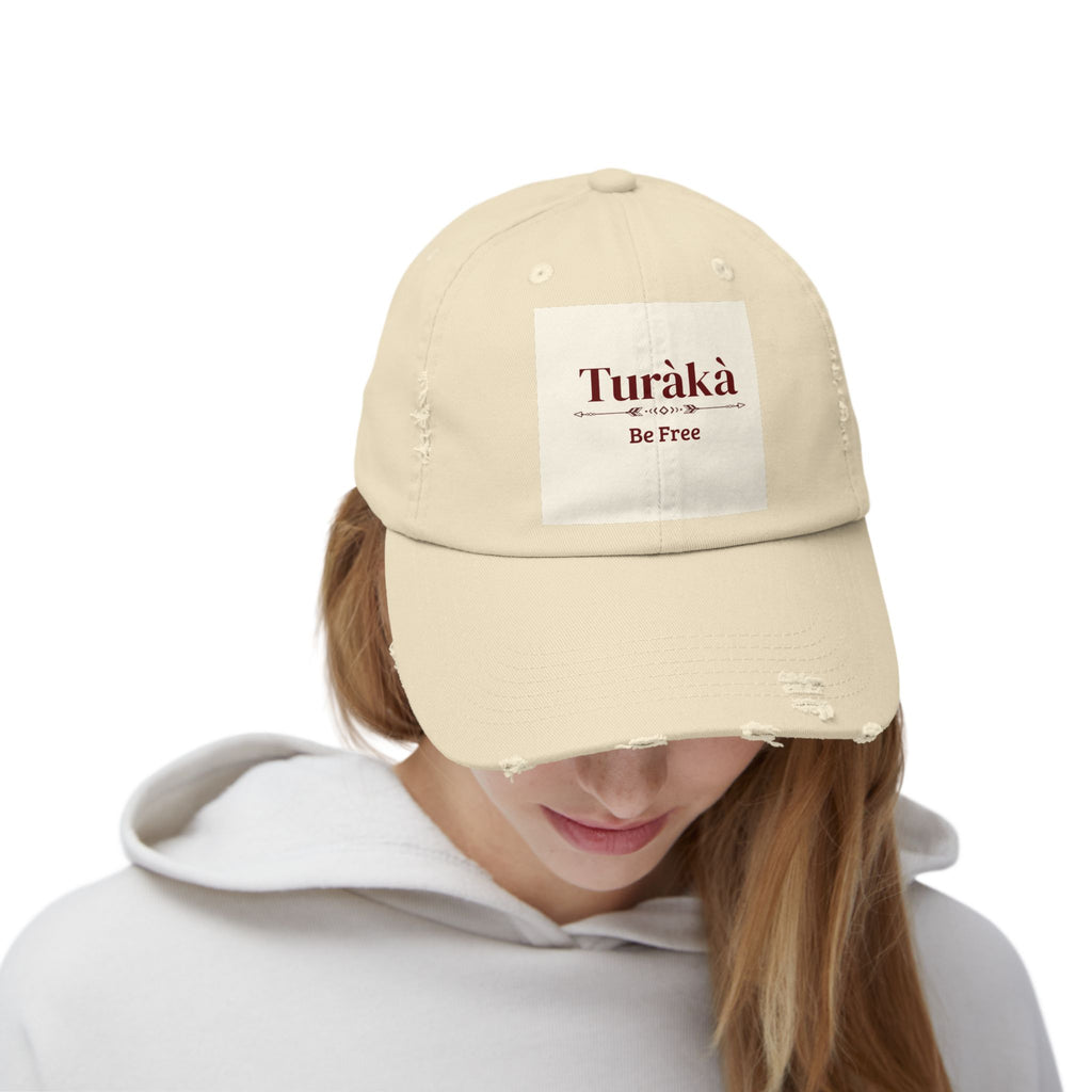 Turàkà "Be Free" Unisex Distressed Cap